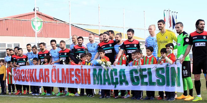 Amedspor’dan “Çocuklar ölmesin maça gelsin” mesajı