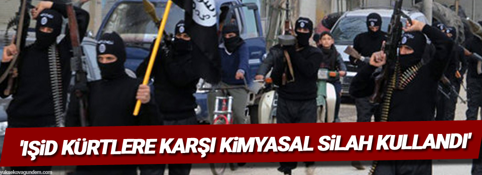 'IŞİD Kürtlere karşı kimyasal silah kullandı'