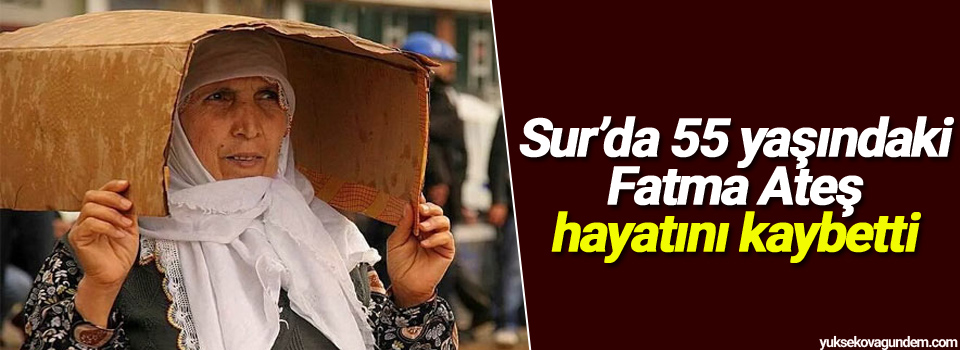 Sur’da 55 yaşındaki Fatma Ateş hayatını kaybetti