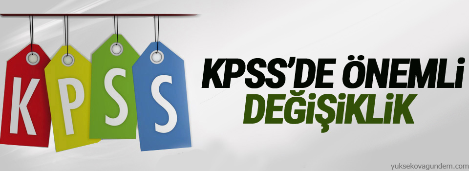 KPSS'de önemli değişiklik