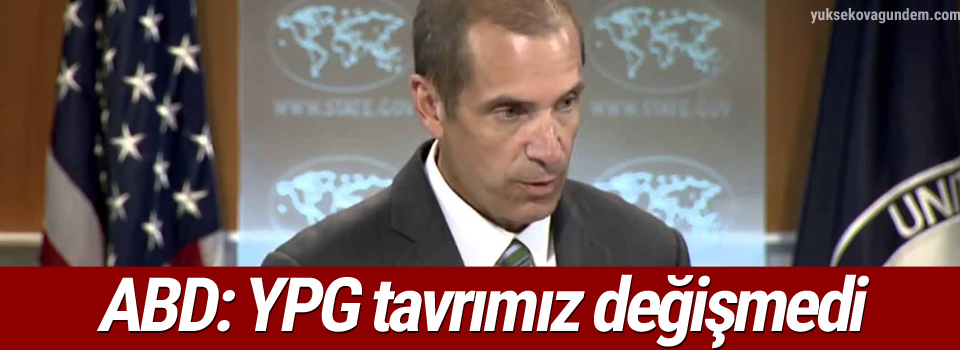 ABD: YPG tavrımız değişmedi