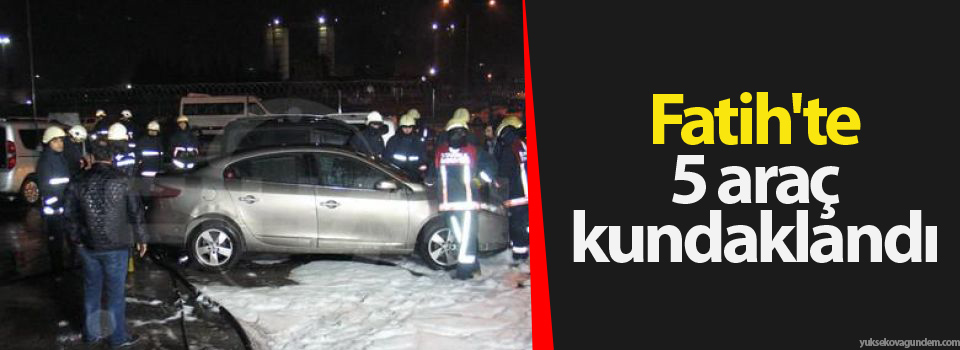 İstanbul'da 5 araç kundaklandı