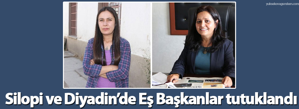 Silopi ve Diyadin’de Eş Başkanlar tutuklandı
