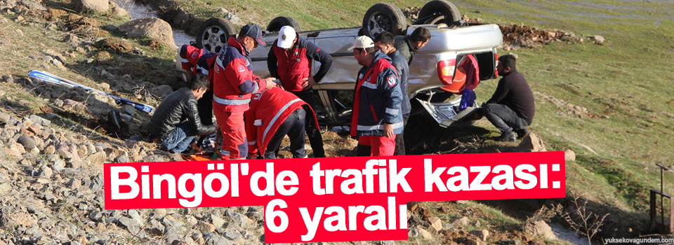 Bingöl'de trafik kazası: 6 yaralı