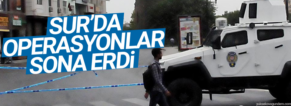 Sur'da operasyonlar sona erdi