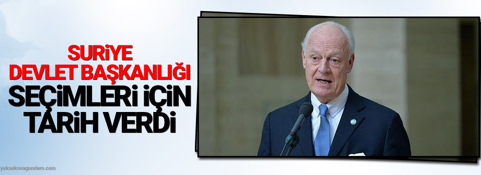 Suriye devlet başkanlığı seçimleri için tarih verdi
