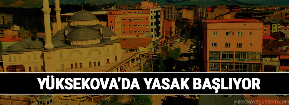 Yüksekova'da Sokağa Çıkma yasağı