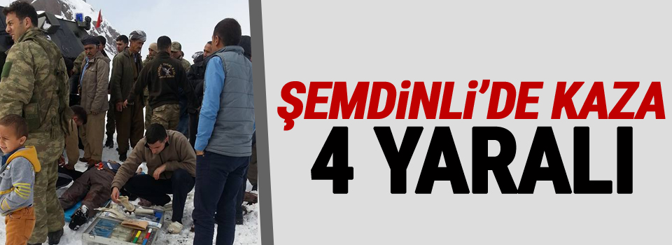 Şemdinli Derecik yolunda kaza: 1’i bebek 4 yaralı