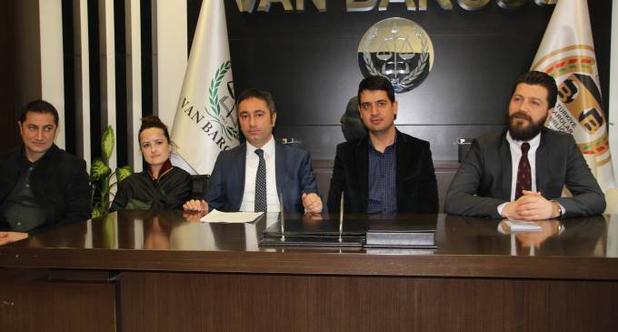 Van Barosu'ndan avukatların tutuklanmasına tepki
