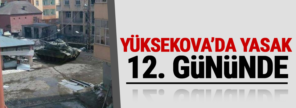 Yüksekova'da yasak 12. Gününde