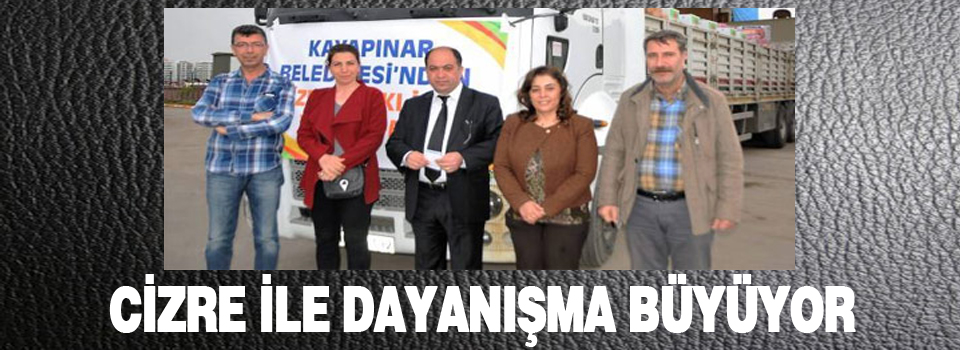 Cizre ile dayanışma büyüyor