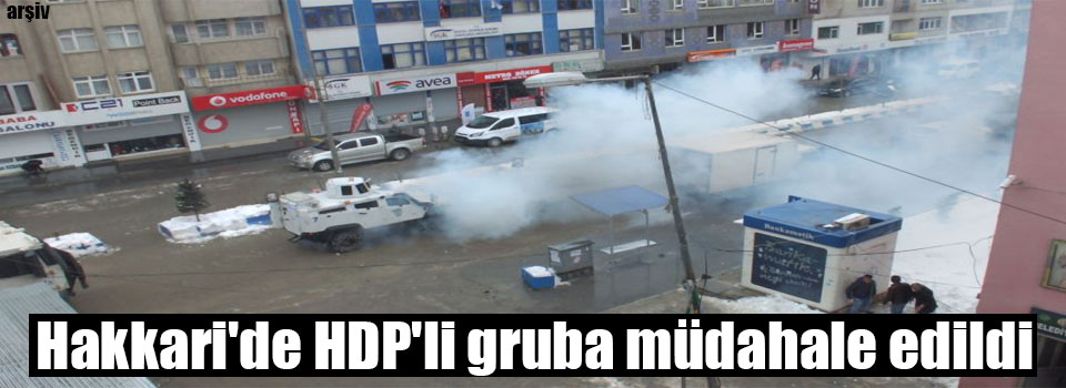 Hakkari'de HDP'li gruba müdahale edildi