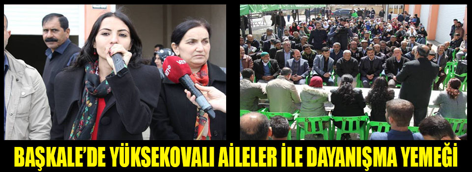 Yüksekovalı aileler ile dayanışma yemeği