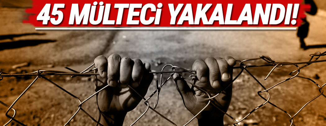 45 mülteci yakalandı