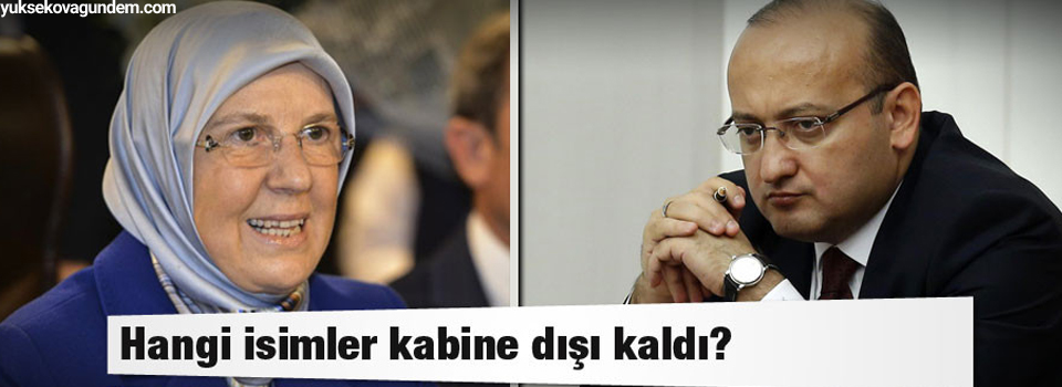 Hangi isimler kabine dışı kaldı?