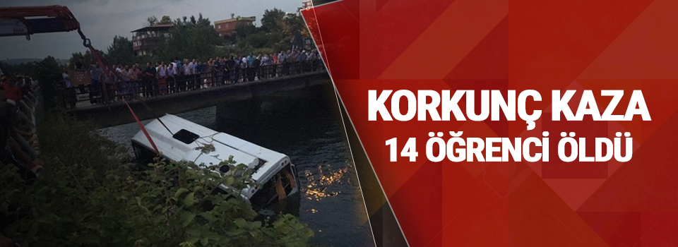 Geziden Dönen Öğrencileri Taşıyan Araç Kanala Uçtu, 14 Öğrenci Öldü
