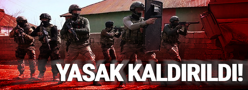 Yasak kaldırıldı