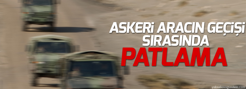 Askeri aracın geçişi sırasında patlama