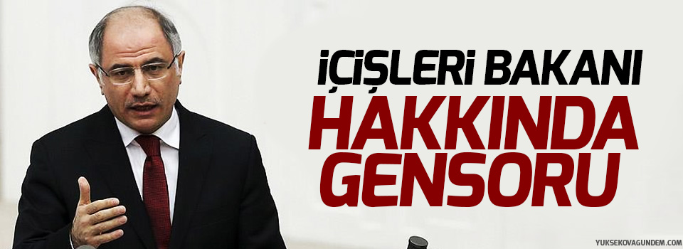 İçişleri Bakanı hakkında gensoru