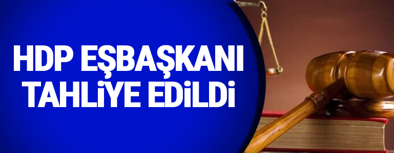 HDP eşbaşkanı tahliye edildi