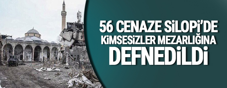 56 cenaze Silopi'de kimsesizler mezarlığına defnedildi