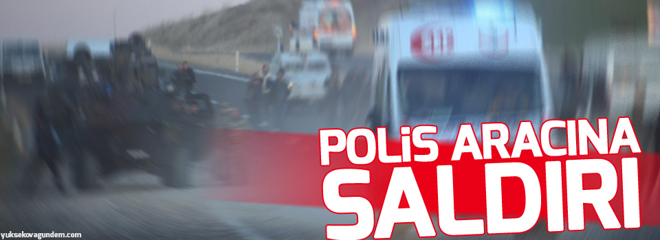 Giresun’da polis aracına saldırı