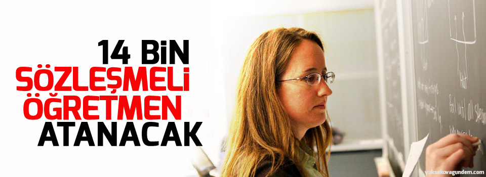 Sözleşmeli öğretmen ataması yapılacak