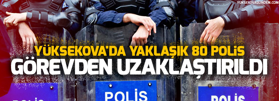 Yüksekova'da yaklaşık 80 polis...