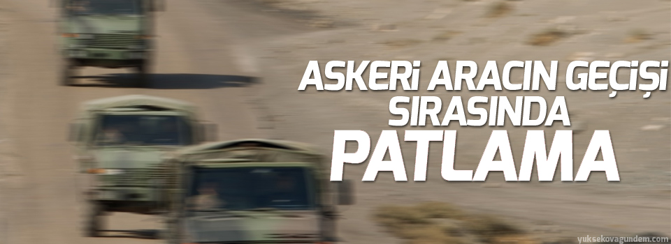 Askeri aracın geçişi sırasında patlama