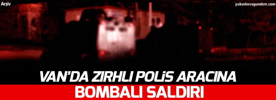 Van'da Polis aracına saldırı