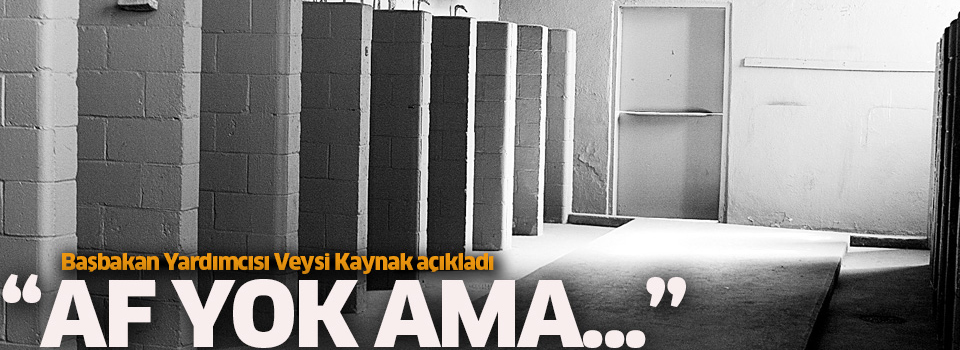 Başbakan Yardımcısı Kaynak: ''Af yok ama...''