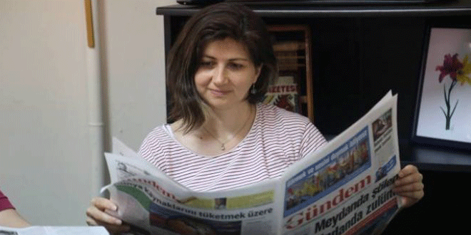 Tekerek haber takibi sırasında gözaltına alındı