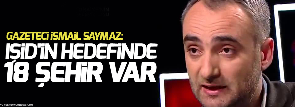 Gazeteci Saymaz; IŞİD'in hedefinde 18 şehir var