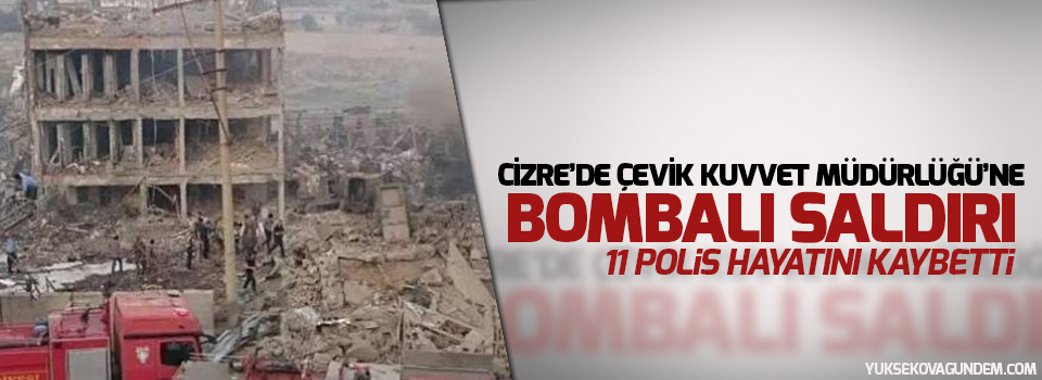 Çevik Kuvvet Müdürlüğü’ne bombalı saldırı