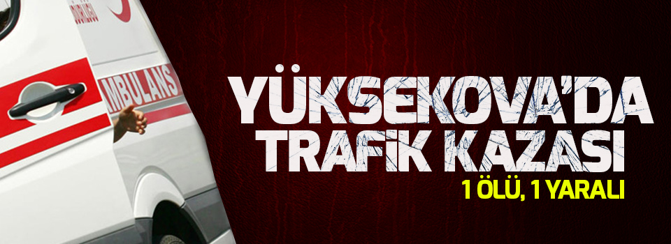 Yüksekova'da trafik kazası: 1 ölü, 1 yaralı
