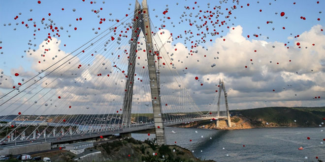 Yavuz Sultan Selim Köprüsü açıldı
