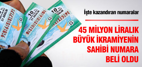 İşte kazandıran numaralar