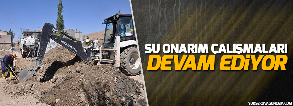 Su Onarım Çalışmaları Devam Ediyor