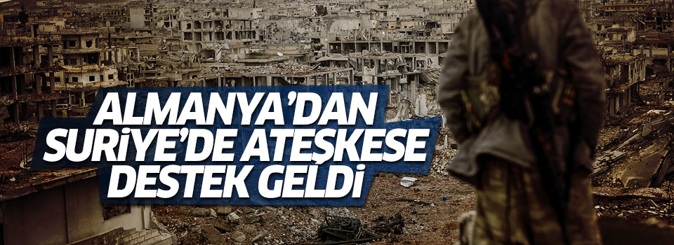 Almanya'dan 'Suriye'de ateşkese' destek geldi