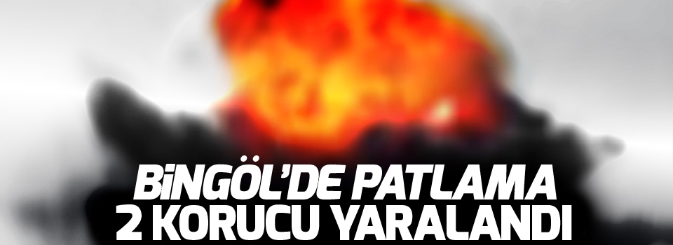 Bingöl'de patlama: 2 korucu yaralandı