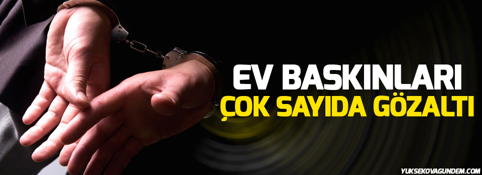 Ev baskınları, Çok sayıda gözaltı