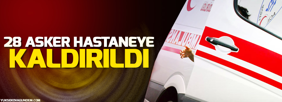 28 asker gıda zehirlenmesi şüphesiyle hastaneye kaldırıldı