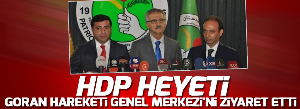 HDP heyeti temaslarına Goran Hareketi ile devam etti