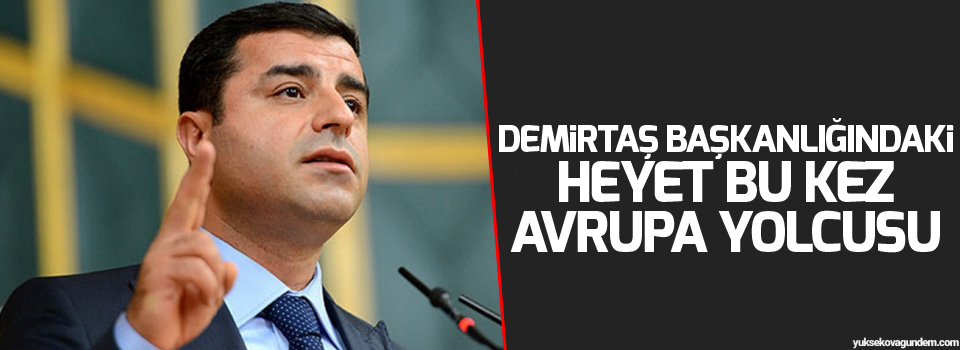 Demirtaş başkanlığındaki heyet bu kez Avrupa yolcusu