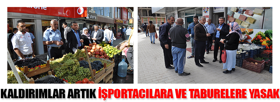 Kaldırımlar Artık İşportacılara ve Taburelere Yasak