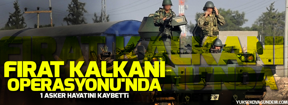 Fırat Kalkanı Operasyonu'nda 1 asker hayatın kaybetti