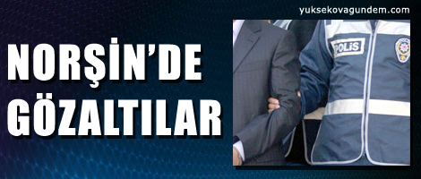 Norşin'de baskınlar, gözaltılar