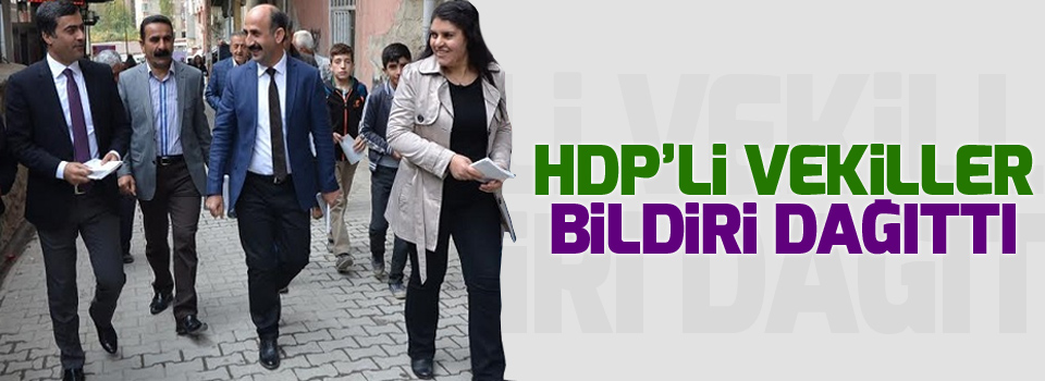 HDP’li Vekiller DBP kongresi için bildiri dağıttı!