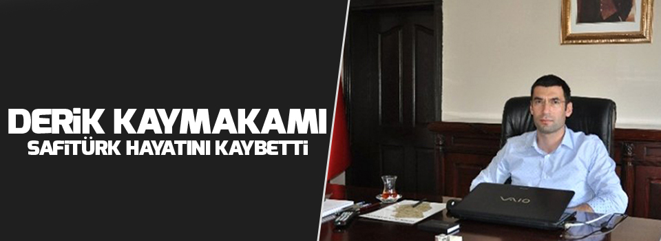 Derik Kaymakamı Safitürk Hayatını Kaybetti