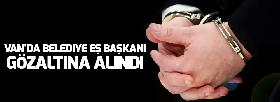 Van'da Belediye Eş Başkanı Gözaltına Alındı